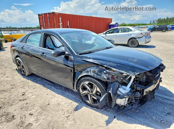 KMHLP4AG9PU508302 2023 HYUNDAI ELANTRA Black Przód prawy