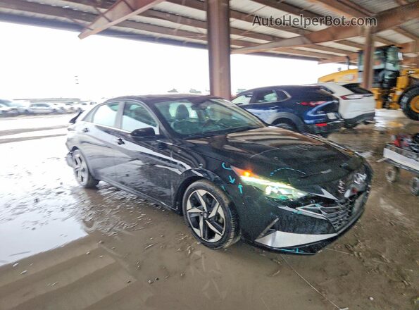 KMHLP4AGXMU118403 2021 HYUNDAI ELANTRA Black Delantero derecho