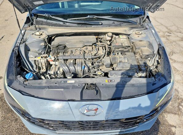 KMHLP4AGXMU170940 2021 HYUNDAI ELANTRA Gray Вид задньої частини салону