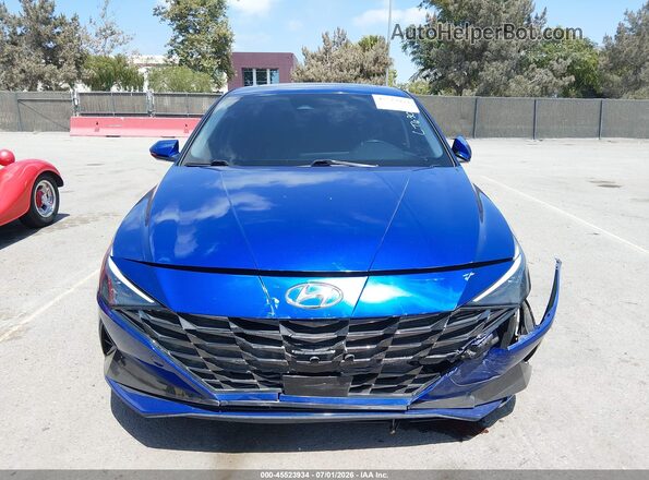 KMHLP4AGXPU480834 2023 HYUNDAI ELANTRA Blue Вид щитка приладів