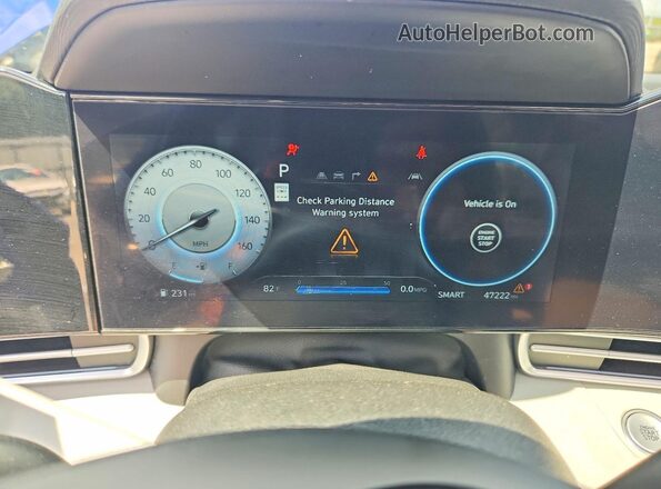 KMHLP4DG1RU817504 2024 HYUNDAI ELANTRA Blue ხელსაწყოთა პანელის ხედი