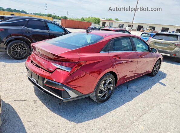KMHLP4DG2RU838975 2024 HYUNDAI ELANTRA Бордовый Задняя правая четверть