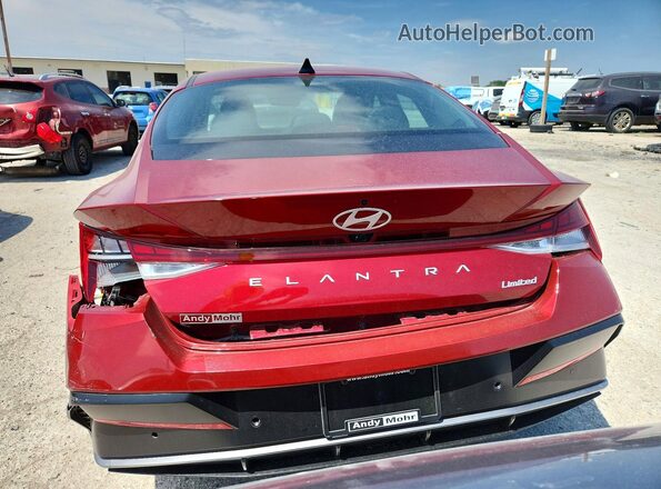 KMHLP4DG2RU838975 2024 HYUNDAI ELANTRA Бордовый Вид сзади