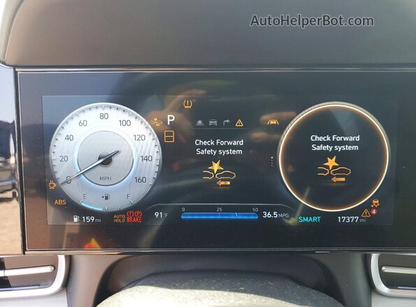 KMHLP4DG2SU031877 2025 HYUNDAI ELANTRA White Instrument cluster view