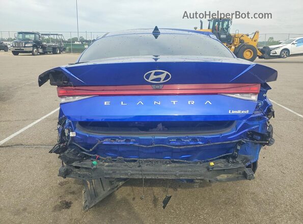 KMHLP4DG7RU839281 2024 HYUNDAI ELANTRA Синий Вид сзади