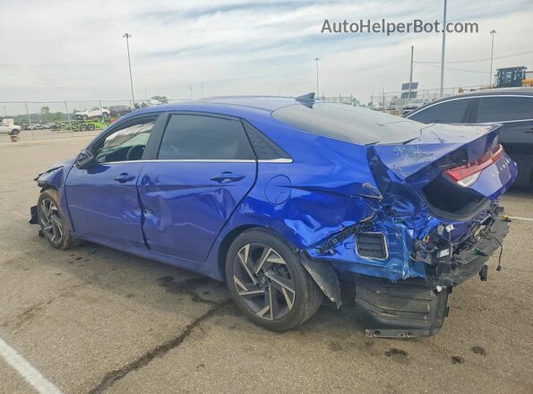 KMHLP4DG7RU839281 2024 HYUNDAI ELANTRA Синий Задняя левая четверть