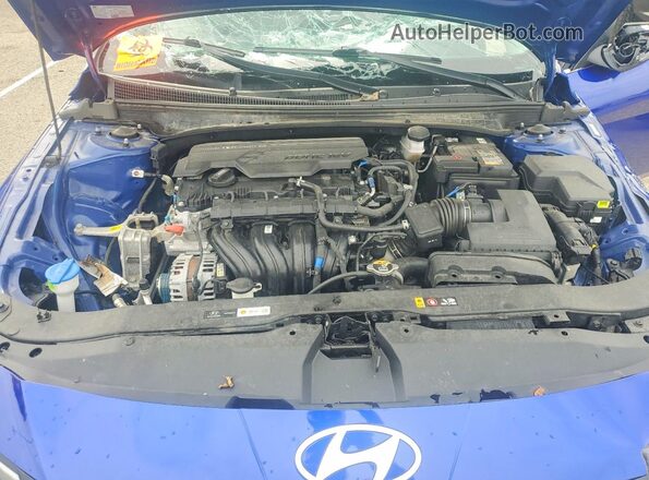 KMHLP4DG7RU839281 2024 HYUNDAI ELANTRA Синий Вид задней части салона