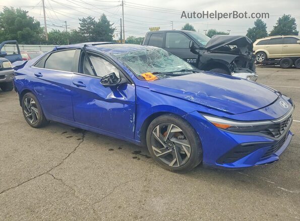 KMHLP4DG7RU839281 2024 HYUNDAI ELANTRA Синий Передняя правая четверть
