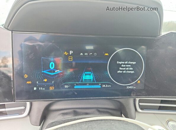 KMHLP4DG9RU730370 2024 HYUNDAI ELANTRA Gray Instrument cluster view