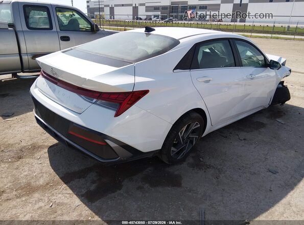 KMHLP4DGXTU154098 2026 HYUNDAI ELANTRA White Задня права чверть