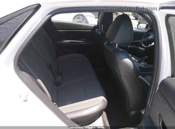 KMHLR4AF0NU215242 2022 HYUNDAI ELANTRA White VIN sticker view