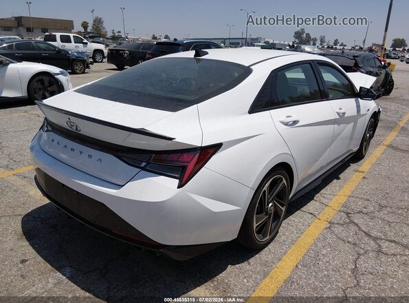 KMHLR4AF0NU215242 2022 HYUNDAI ELANTRA White Rear right
