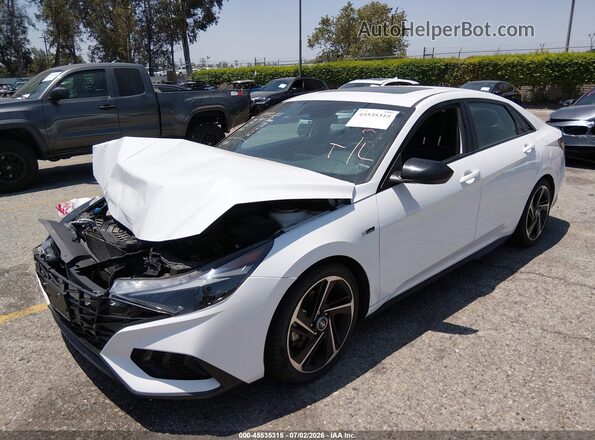 KMHLR4AF0NU215242 2022 HYUNDAI ELANTRA White Front left