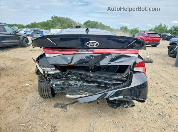 KMHLR4AF0PU411846 2023 HYUNDAI ELANTRA Black Rear view