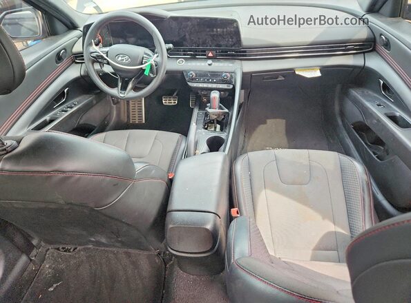 KMHLR4AF0PU411846 2023 HYUNDAI ELANTRA Black Dashboard view