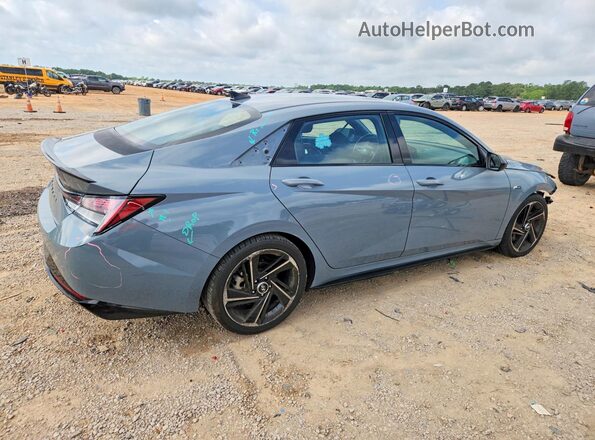 KMHLR4AF1NU325670 2022 HYUNDAI ELANTRA Gray Հետևի աջ