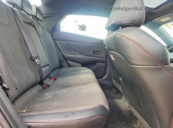 KMHLR4AF1NU325670 2022 HYUNDAI ELANTRA Gray Հետևի նստատեղերի տեսք