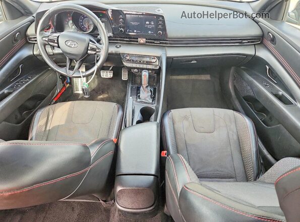 KMHLR4AF1NU325670 2022 HYUNDAI ELANTRA Gray Առջևի վահանակի տեսք