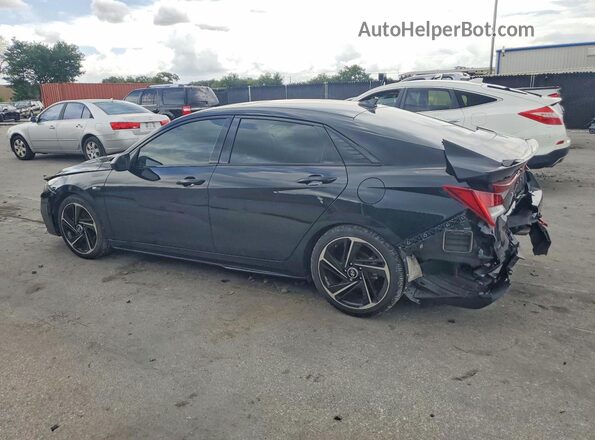 KMHLR4AF1PU427974 2023 HYUNDAI ELANTRA Black Задня ліва чверть