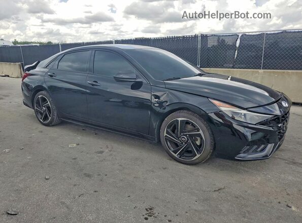 KMHLR4AF1PU427974 2023 HYUNDAI ELANTRA Black Передня права чверть