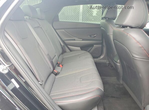 KMHLR4AF1PU427974 2023 HYUNDAI ELANTRA Black Вид задніх сидінь