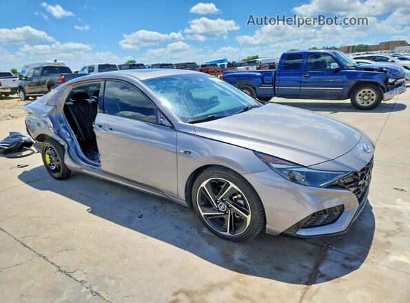 KMHLR4AF1PU587434 2023 HYUNDAI ELANTRA Gray Delantero derecho