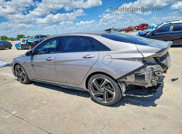 KMHLR4AF1PU587434 2023 HYUNDAI ELANTRA Gray Trasero izquierdo