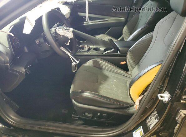 KMHLR4AF1PU627625 2023 HYUNDAI ELANTRA Черный Вид салона спереди
