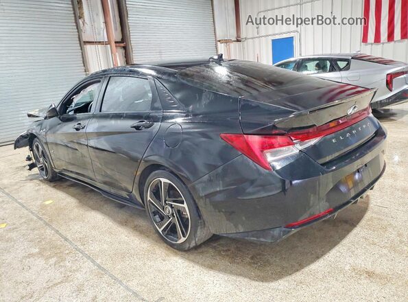 KMHLR4AF1PU627625 2023 HYUNDAI ELANTRA Черный Задняя левая четверть