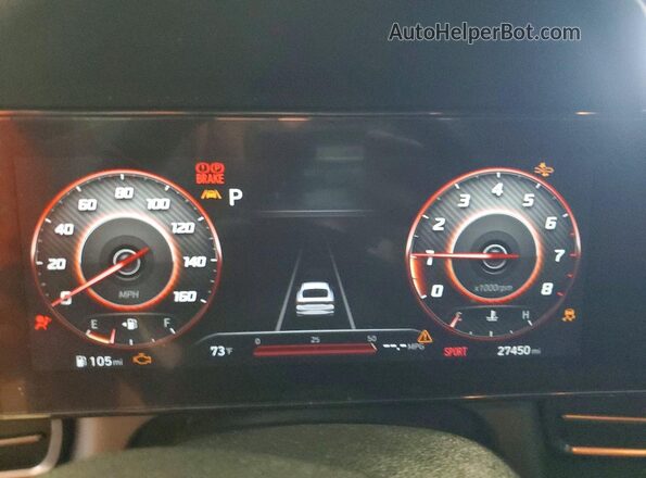 KMHLR4AF1PU627625 2023 HYUNDAI ELANTRA Черный Вид щитка приборов