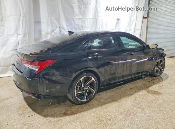 KMHLR4AF1PU627625 2023 HYUNDAI ELANTRA Черный Задняя правая четверть