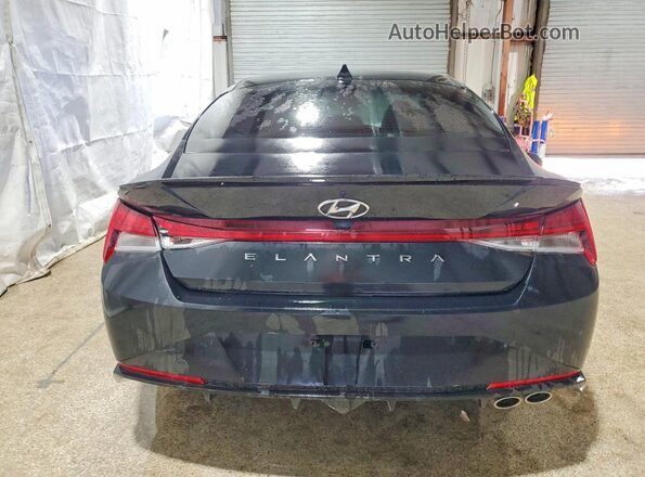 KMHLR4AF1PU627625 2023 HYUNDAI ELANTRA Черный Вид сзади
