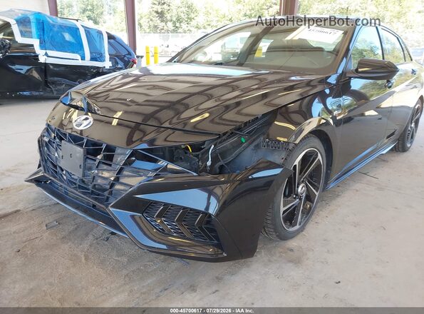 KMHLR4AF2NU238893 2022 HYUNDAI ELANTRA Black წინა ხედი