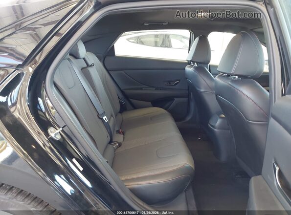 KMHLR4AF2NU238893 2022 HYUNDAI ELANTRA Black VIN კოდის სტიკერის ხედი