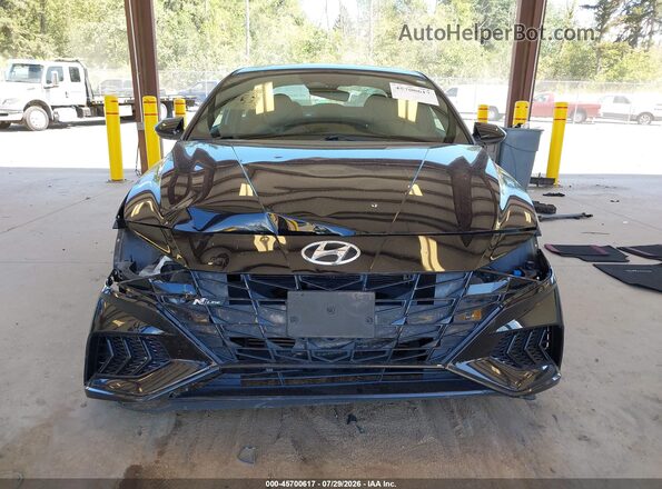 KMHLR4AF2NU238893 2022 HYUNDAI ELANTRA Black უკანა სალონის ხედი