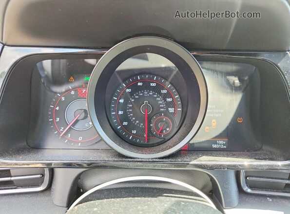 KMHLR4AF2NU326178 2022 HYUNDAI ELANTRA White Սարքավորումների վահանակի տեսք