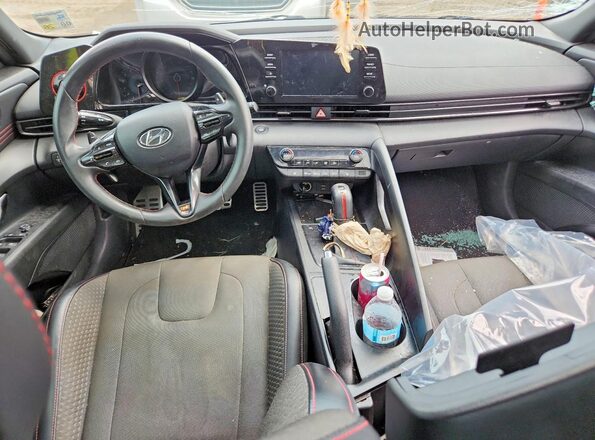 KMHLR4AF2NU326178 2022 HYUNDAI ELANTRA White Առջևի վահանակի տեսք