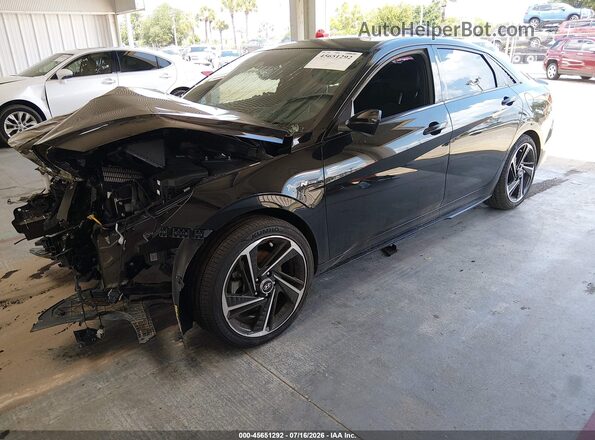 KMHLR4AF2PU378090 2023 HYUNDAI ELANTRA Black Front left