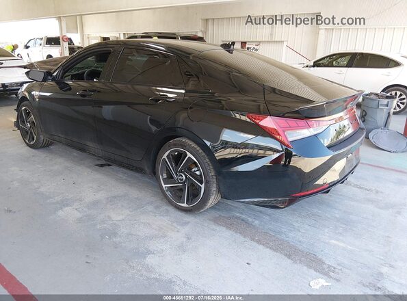 KMHLR4AF2PU378090 2023 HYUNDAI ELANTRA Black Rear left