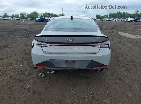 KMHLR4AF2PU633658 2023 HYUNDAI ELANTRA Серебряный Вид сзади