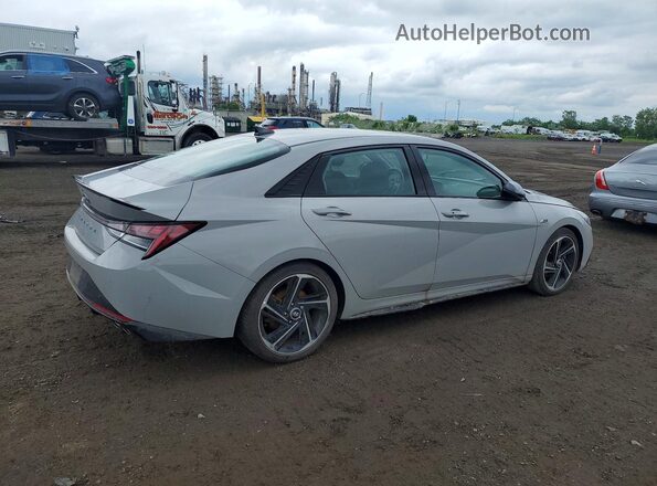 KMHLR4AF2PU633658 2023 HYUNDAI ELANTRA Серебряный Задняя правая четверть