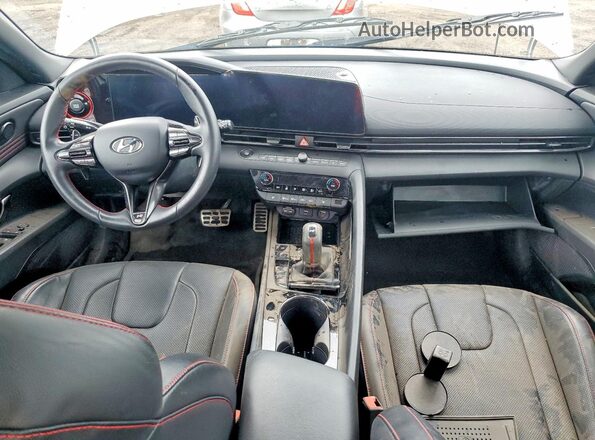 KMHLR4AF2PU633658 2023 HYUNDAI ELANTRA Серебряный Вид панели приборов