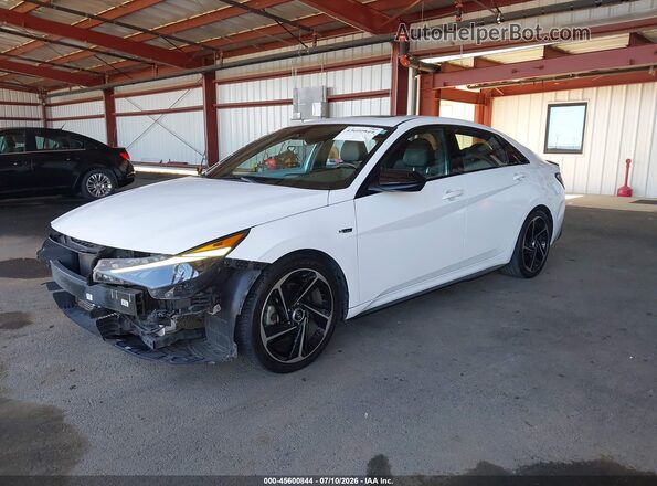 KMHLR4AF3MU147369 2021 HYUNDAI ELANTRA White Front left