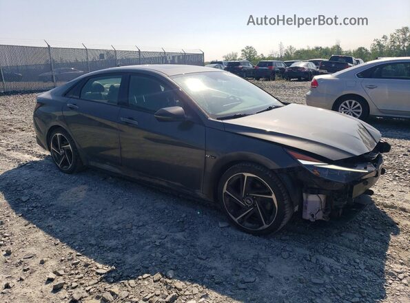 KMHLR4AF3NU342616 2022 HYUNDAI ELANTRA Серый Передняя правая четверть