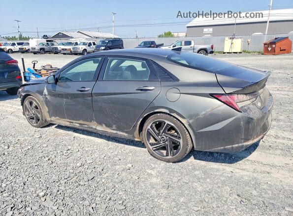 KMHLR4AF3NU342616 2022 HYUNDAI ELANTRA Серый Задняя левая четверть