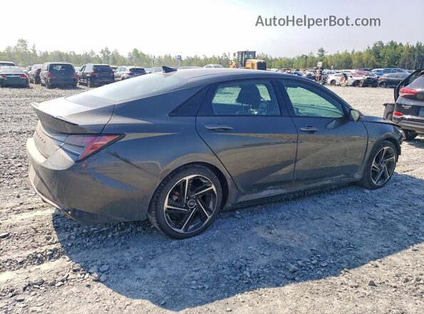 KMHLR4AF3NU342616 2022 HYUNDAI ELANTRA Серый Задняя правая четверть