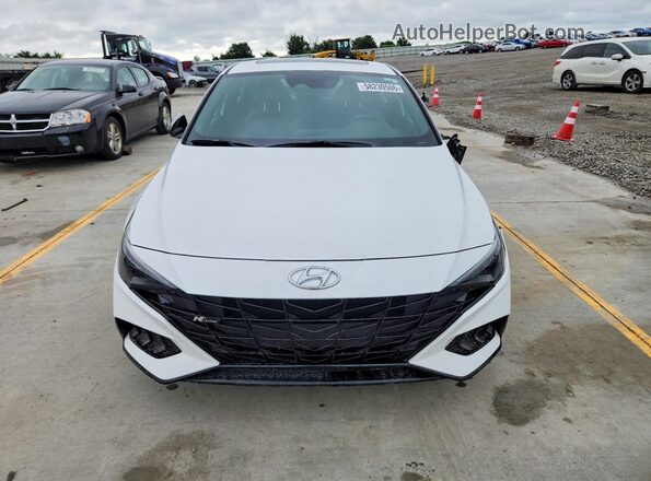 KMHLR4AF3PU560798 2023 HYUNDAI ELANTRA White წინა ხედი