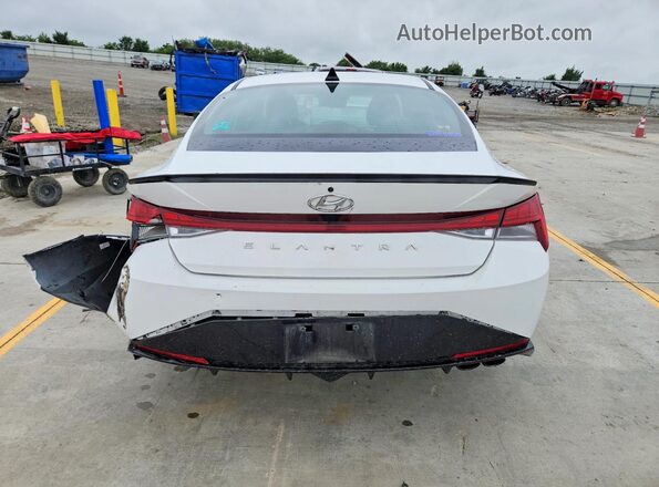KMHLR4AF3PU560798 2023 HYUNDAI ELANTRA White უკანა ხედი