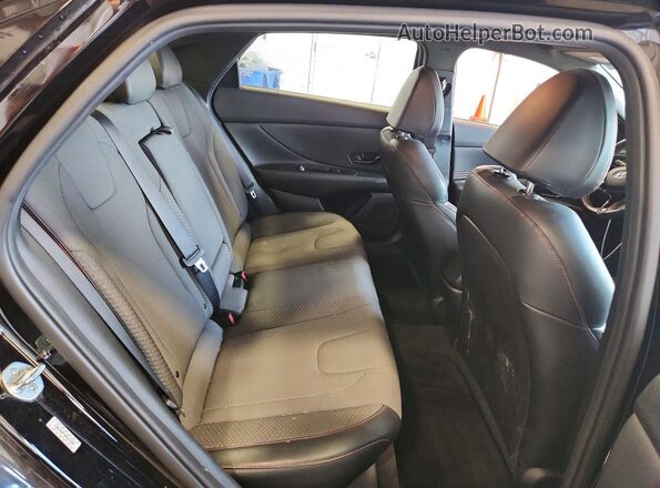 KMHLR4AF4MU153200 2021 HYUNDAI ELANTRA Black Widok tylnych siedzeń