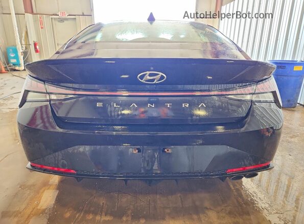 KMHLR4AF4MU153200 2021 HYUNDAI ELANTRA Black Widok z tyłu